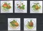 Russia 2003 Fruits Round Shaped Unique Unusual Scented Aroma 5v Stamps MNH