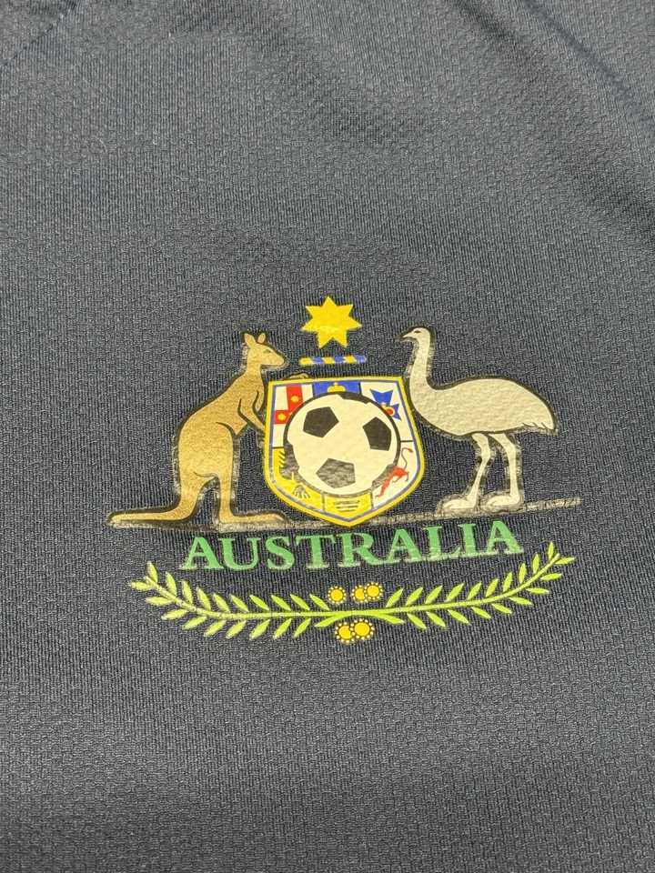 Camiseta deportiva vintage Nike Australia 2006 visitante de la Copa Mundial de Fútbol azul para hombre grande Foto 3 de 4