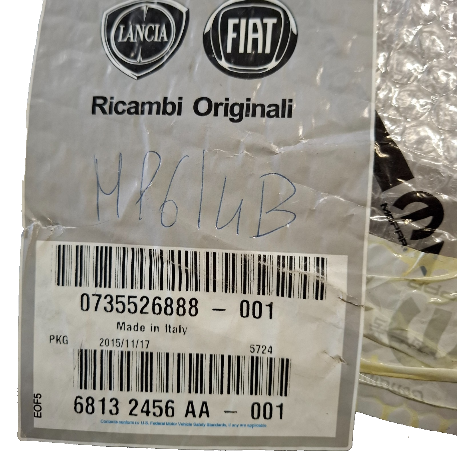 Parachoques Trasero Con Primer Fiat 500 Del 07 Al 15 Nuevo Y Original 735526888
