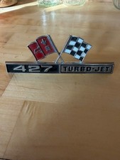 Nos Gm 1966 1967 Corvette 427 Turbo-jet Side Fender Emblem 3876425