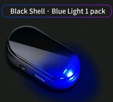 Solar Power Simulated Alarm, Anti-Theft, Blue LED Flashing Security Light 1p