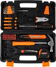 57PCS Mechanics Tool Set Home Tool Set, General Household Hand Kit with Tool Box