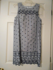 Old Navy Navy And White Sleeveless Dress Size PS