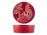 H&H Redwood Becher Aus Dekoriertem Rot Gold 20 Cm