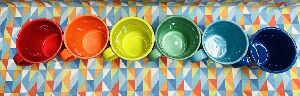 Fiesta Tapered Mug Set Of 6 – 15 Oz Contemporary Fiestaware, Multicolor, Made In USA - View #2