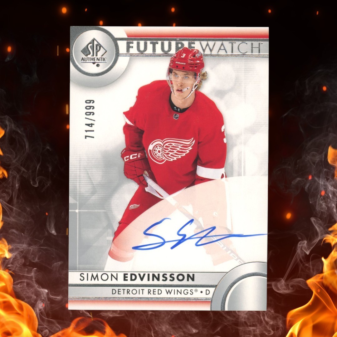2023-24 Upper Deck Sp Authentic SIMON EDVINSSON Future Watch Auto /999 #151