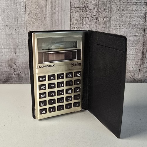 Calculadora solar de bolsillo Hanimex SC-860 de colección - Imagen 1 de 15