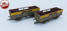 Bachmann 2x ZKA Limpet Wagons Dutch Weathered (38-085C) UNBOXED OO Gauge (APR107