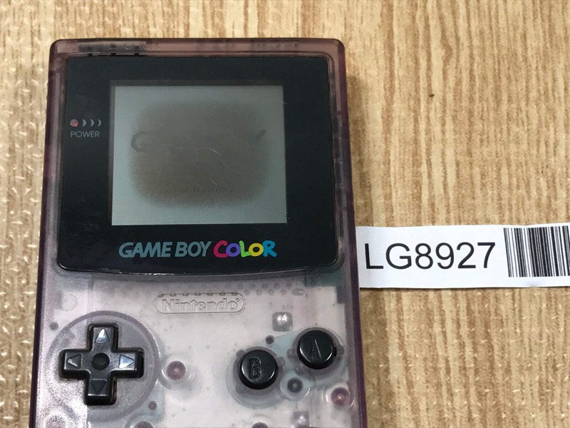 GameBoy Color Clear Purple Console Nintendo Japan - With Defects LG8927