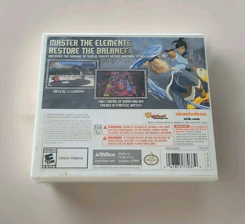 JUEGO NINTENDO 3DS LA LEYENDA DE KORRA COMIENZA UNA NUEVA ERA NUEVO SELLADO DE FÁBRICA Foto 2 de 4