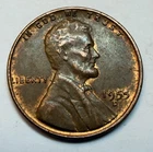1955 D American Lincoln Wheat Penny - for your penny book! #B