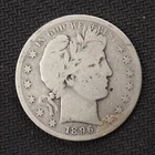 1896 **S** BARBER SILVER HALF DOLLAR ***NICE COIN!***  FREE SHIPPING! C4288