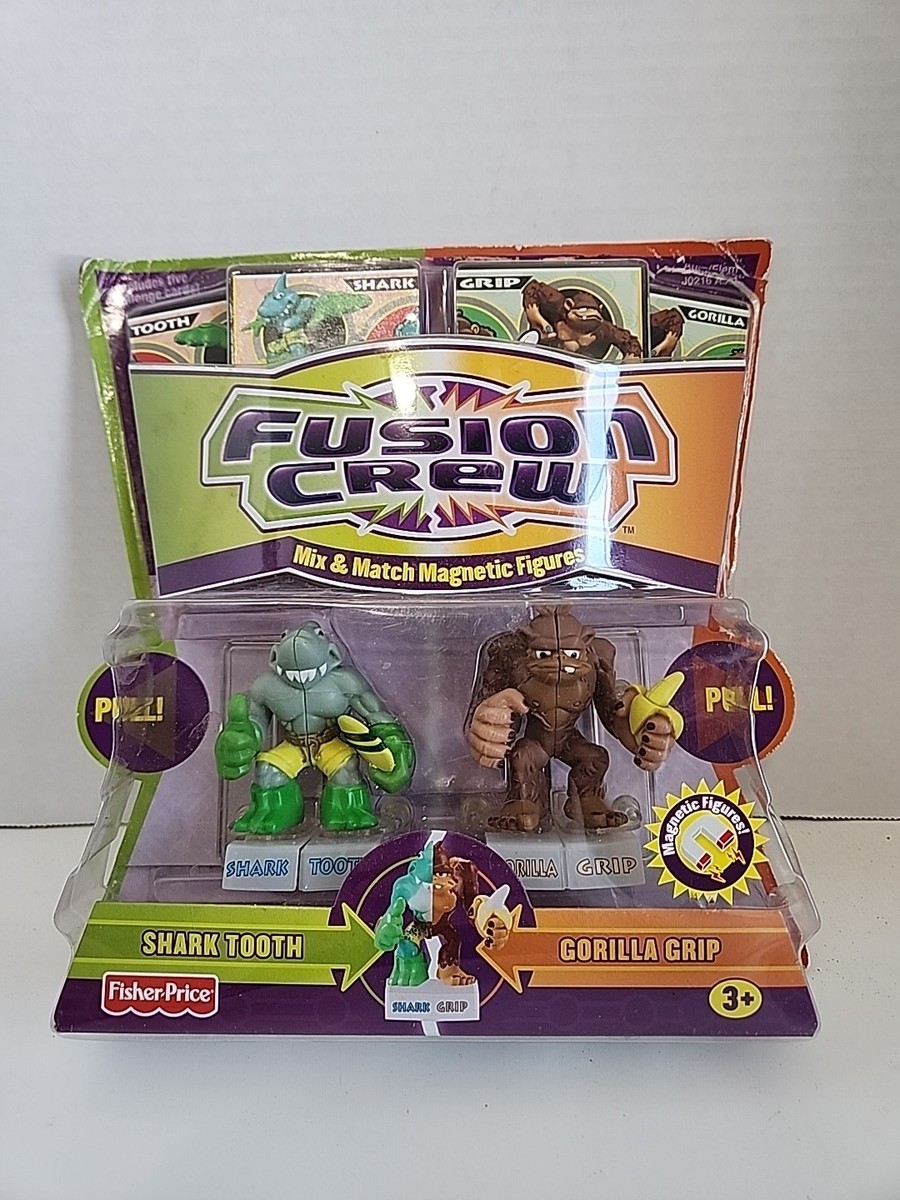 Fusion Crew Shark Tooth Gorilla Grip Magnetic Figures Fisher-Price