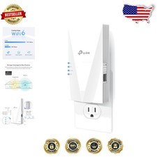 WiFi 6 Extender AX1500 Booster, 1500 sq.ft, 25 Devices, 1.5Gbps, AP Mode, Gig...