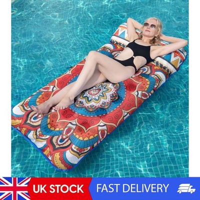 Übergroßer Pool Schwimmer Lounge für Erwachsene, 185 x 95 cm aufblasbares Sonnenbecken