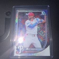 2025 Bowman Mega Box BRYCE HARPER Chrome Mojo Refractor #3 Phillies