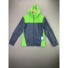 Columbia Rain Jacket Raincreek Falls II Youth XL Blue Green Windbreaker NWT