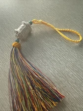 Tibet  Amulet Tibetan Buddhism Gilded Om Shouting Prayer Wheel