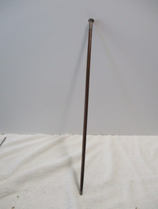 23" MAHOGANY CONDUCTOR BATON POINTER STERLING SILVER TIPS, ENGRAVE "P" MAJOR EGM