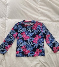 Lilly Pulitzer Girls' Bobby Rashguard Top Size 8