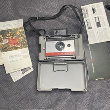 Vintage 1966 Polaroid 104 Land Camera Automatic Manual Strap Flash Instant Film