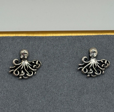 Kabana Ohrstecker Sterlingsilber Oktopus