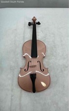 Pink Polished 4-String Right-Handed Beginner Acoustic Violin In Hard Case