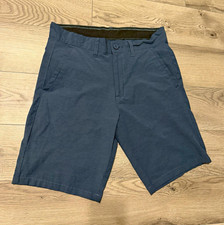 Burnside Men's Blue Shorts Flat Front Solid With Pockets