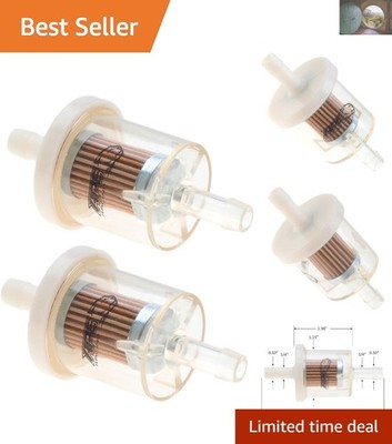 Universal Inline Fuel Filters for MC & Lawn Mower - Efficient Performance Duo