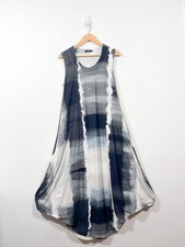 Ralston Dress Size M Midi Maxi Lagenlook Balloon Cocoon Bubble Jersey Boho Arty