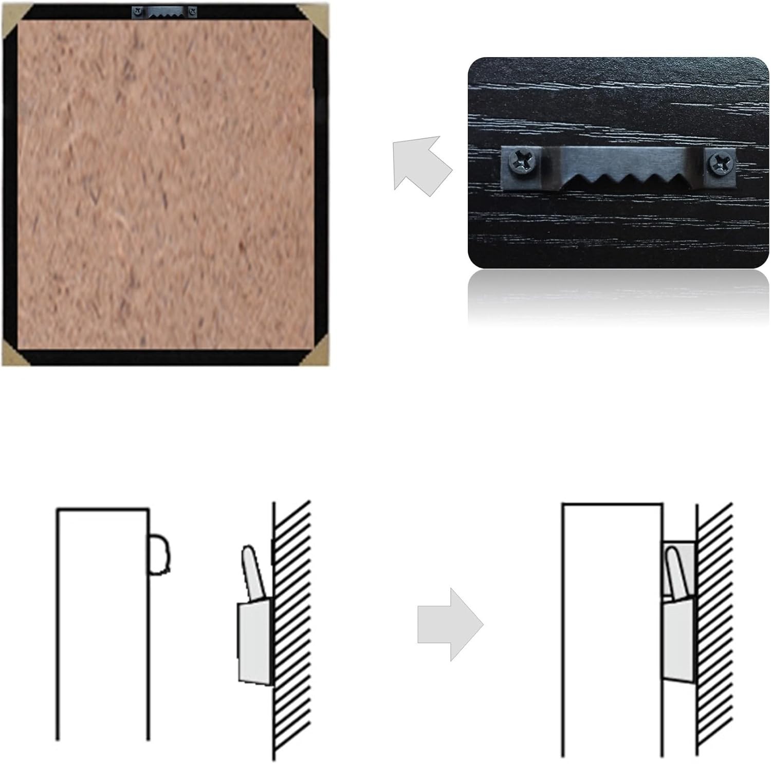 50 Pack Sawtooth Picture Hangers - Durable Steel Frame Hooks for Art Display