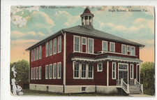 OLD ALBERENE VA VIRGINIA VIEW OF THE HIGH SCH...