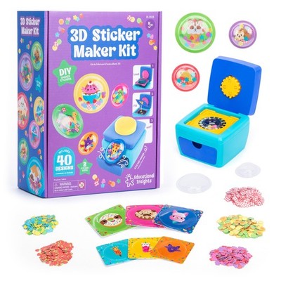 Educational Insights 3D Sticker Maker Kit - Arts and Crafts for Kids Ages 4-8