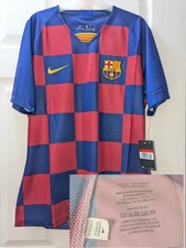 Image of BNWT Player Issue FC Barcelona Home Football Shirt 2019/20. Mens Large.