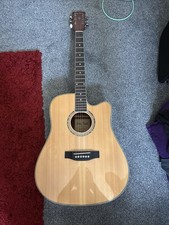 Harley Benton D-120CE Bk Acoustic Guitar with Pickup and EQ