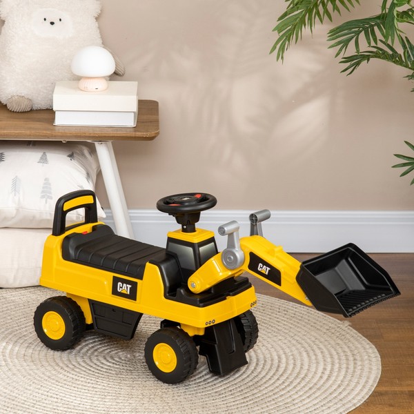 Homcom Sitzbagger, Aufsitzbagger Mit Schaufel, Rutscherfahrzeug, Rutschauto-image