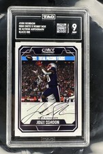 Josh Gordon 2024 Onyx On Card Auto  Graded Tag Mint 9 Black Ink SSP Browns
