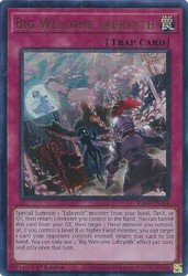 Big Welcome Labrynth RA04-EN104 Ultra Rare 1st Edition