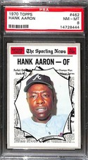 1970 TOPPS #462 HANK AARON PSA 8 NM-MT 14728444 