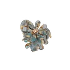 FRANCE LUXE L. ERICKSON Lane Claw Clip in Blue Tan