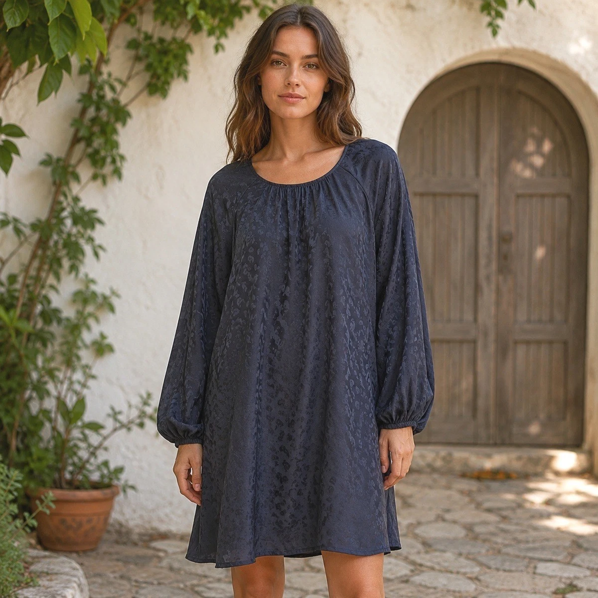 j crew blue paisley dress J. Crew Paisley Dress | Blue and Pink Floral mid length tunic