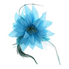Bohemian Floral Dance Headpiece for Festival Performance with Feather Hair Clip