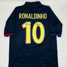 Ronaldinho #10 Barcelona 2002/2003 Away ORIGINAL Nike VTG Rare Soccer Jersey (M)