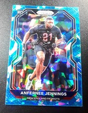 2020 Anfernee Jennings Rookie Card  - Panini Blue Ice Prizm /99 #371 NE Patriots