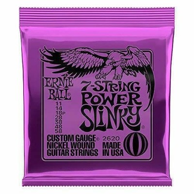 Ernie Ball Slinky 7-String Nickel Wound Electric 11-58 Power