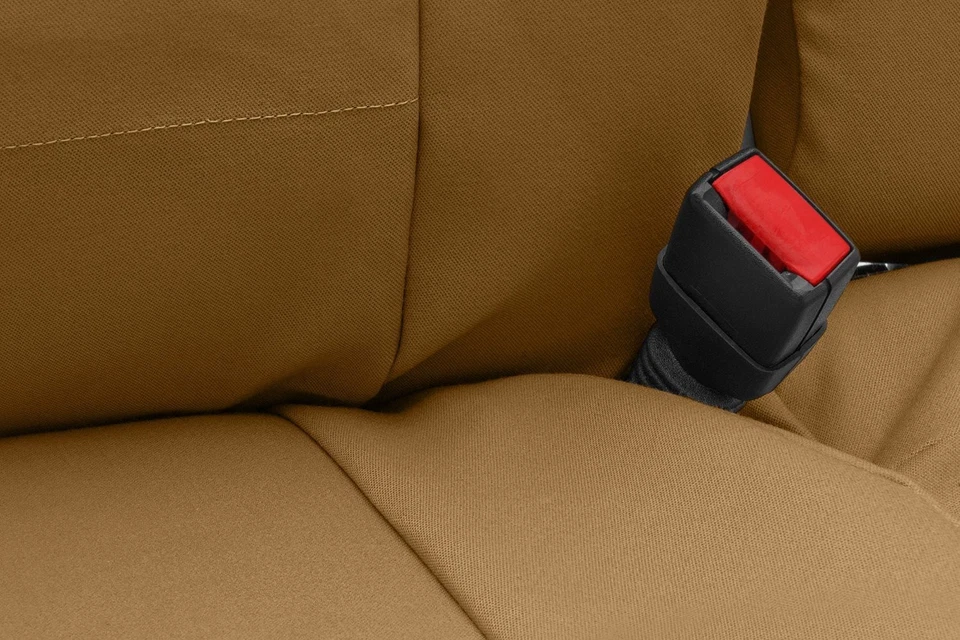 For Nissan Cube 09-11 Coverking Polycotton Drill 1st Row Tan Custom Seat Covers Foto 4 de 4