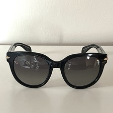 Rag  Bone Black Cat Eye Sunglasses Polarized Lenses RNB1003/s 54-22/145