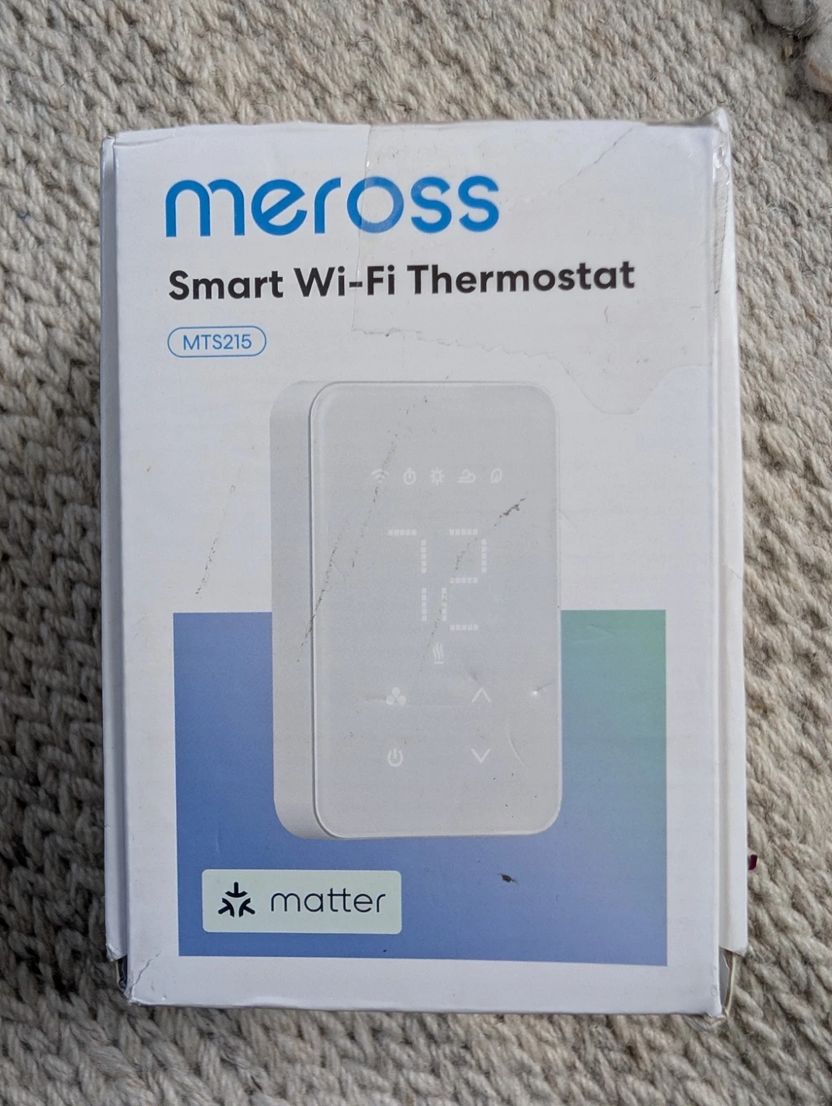 meross Matter Smart Thermostat for Electric Baseboard Heater, Works with Alexa
