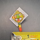Vintage Celtic Cross Multicolor Enamel Lapel Pin Gold Tone Clutch Back Religious — photo 5