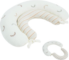 2-In-1 Tummy Time Cushion for Newborns,Soft Cotton Tummy Time Pillow Promotes De